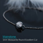 0.5ct Round Cut Moissanite Bracelet