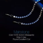 4.0mm Round Cut Moissanite Bracelet