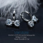 4.0ct Bow Moissanite Earring