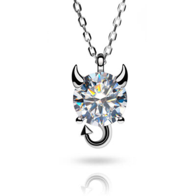 2.0ct Little Devil Moissanite Pendant