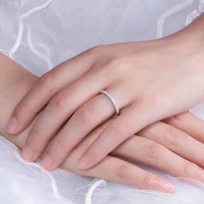 Moissanite Eternity Ring
