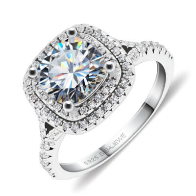 2.5ct Cushion Moissanite Engagement Ring