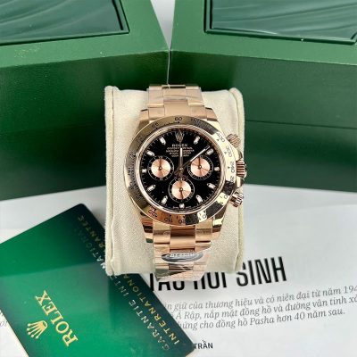 Dong Ho Nam Rolex Cosmograph Daytona 116505 Mat Den Coc Da Quang 40mm