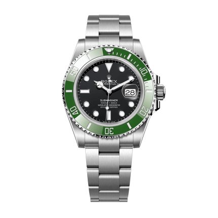 Rolex Submariner 126610LV black dial green ceramic bezel stainless steel Oyster bracelet
