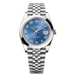 Rolex Datejust 126300 blue Roman dial stainless steel