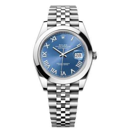 Rolex Datejust 126300 blue Roman dial stainless steel