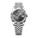 Rolex Datejust 126234 gray roman dial 41mm fluted bezel Jubilee bracelet