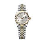 Rolex Lady-Datejust 28mm 279173-0007 Two-Tone Yellow Rolesor Diamond Bezel Silver Diamond Dial Jubilee Bracelet