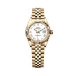 Rolex Lady-Datejust 28mm 279178-0030 Yellow Gold Fluted Bezel Champagne Dial Jubilee Bracelet