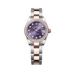 Rolex Lady-Datejust 28mm 279381RBR-0016 Two-Tone Everose Rolesor Diamond Bezel White Diamond Paved Dial Jubilee Bracelet