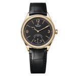 Rolex 1908 52508-0002 39mm Yellow Gold Black Dial Fluted Bezel