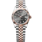 Rolex Datejust 31mm 278271-0018 Everose Gold Slate Dial jubliee Bracelet