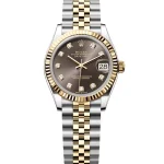 Rolex Datejust 31mm 278271-0028 Everose Gold chocolate diamond dial jubliee bracelet