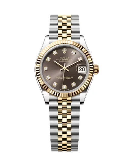 Rolex Datejust 31mm 278271-0028 Everose Gold chocolate diamond dial jubliee bracelet