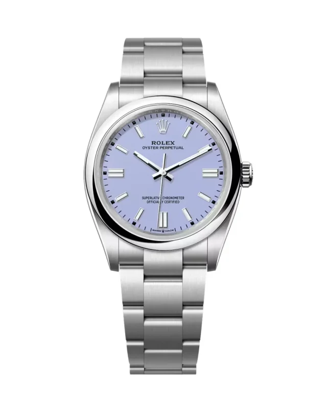 Rolex Oyster Perpetural 40mm 126000-0013 OysterSteel Levender Dial Oyster Bracelet