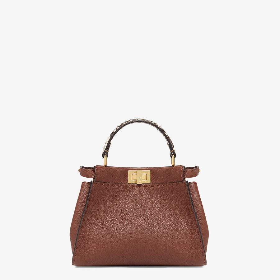 8BN244ADYYF1EYC_01_large-grey.jpg Fendi Mini Brown Selleria Bag - Image 1