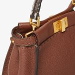 Fendi Mini Brown Selleria Bag - Image 5
