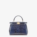 Fendi Mini Blue Python Bag - Image 3
