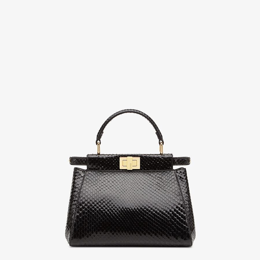 8BN244U91F0KUR_01_large-grey.jpg Fendi Mini Black Python Bag - Image 1