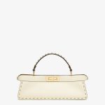 Fendi Stretch White Leather Bag