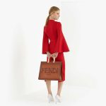 FENDI SUNSHINE LARGE Natural Coloured Leather Shopper - Image 6