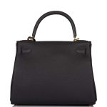 Hermes Black Togo Retourne Kelly 28cm Gold Hardware - Image 4