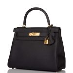 Hermes Black Togo Retourne Kelly 28cm Gold Hardware - Image 5