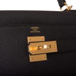 Hermes Black Togo Retourne Kelly 28cm Gold Hardware - Image 7