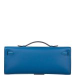 Hermes Deep Blue Swift Kelly Cut Gold Hardware - Image 3